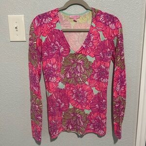 Lilly Pulitzer Vneck Sweater Size Small